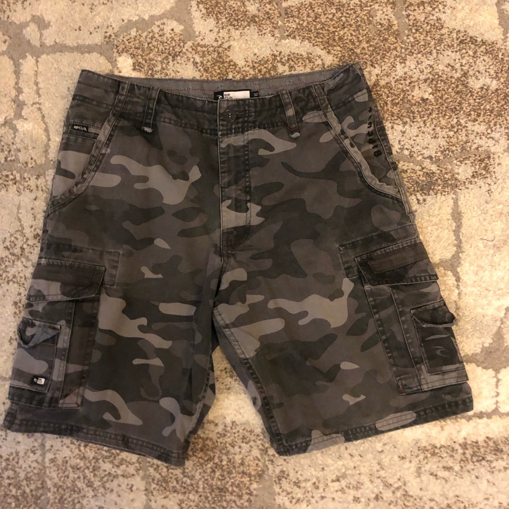 Rip Curl Gray Cargo Shorts Urban Style